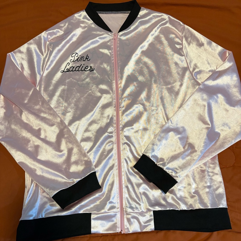 Pink Ladies Satin Jacket